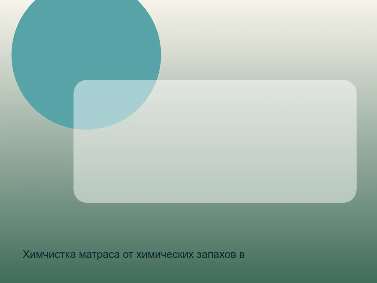 проверка матраса с химическим запахом перед чисткой